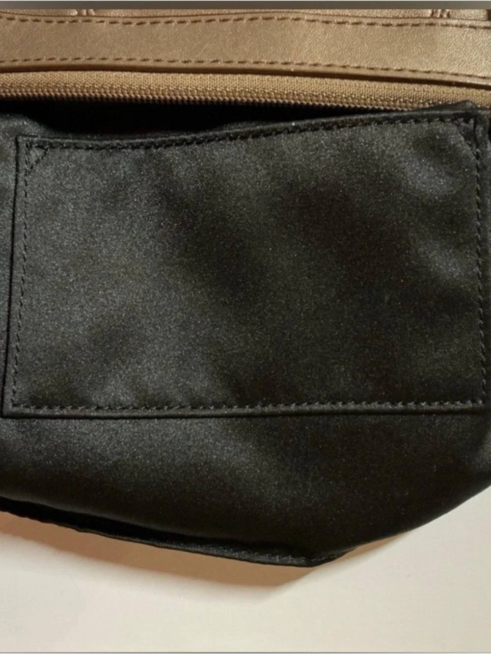 Coach Brown Leather Clutch with Gold-Tone Plaque - Picture 4 of 4
